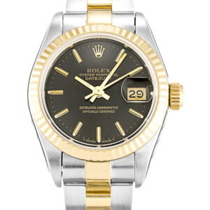 Rolex Lady-Datejust Black Dial 69173 26 mm