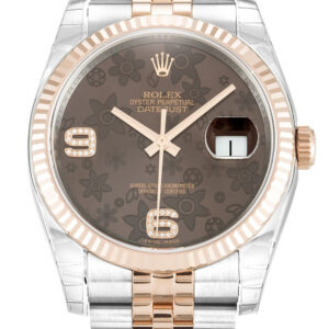 Rolex Datejust Chocolate Floral Dial 116231 36 mm
