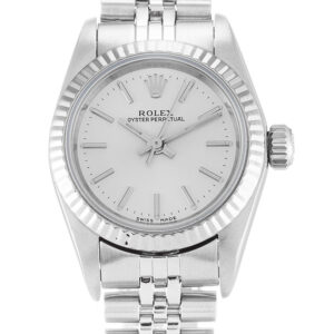 Rolex Oyster Perpetual Lady Silver Dial 67194 24 mm