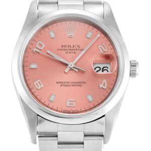 Rolex Oyster Perpetual Date Salmon Dial 15200 34 mm