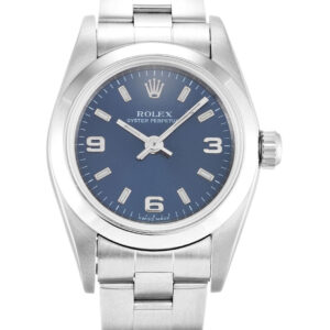 Rolex Oyster Perpetual Lady Blue Dial 76080 24 mm