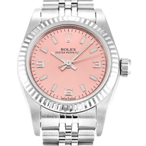 Rolex Oyster Perpetual Lady Salmon Dial 76094 26 mm