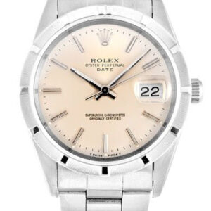 Rolex Oyster Perpetual Date Silver Dial 15210 34 mm
