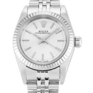 Rolex Oyster Perpetual Lady Silver Dial 76094 26 mm