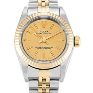Rolex Oyster Perpetual Lady Gold Dial 76193 24 mm