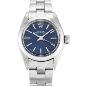 Rolex Oyster Perpetual Lady Blue Dial 6718 26 mm