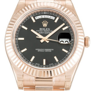 Rolex Day-Date II Black Dial 218235-2 40 mm