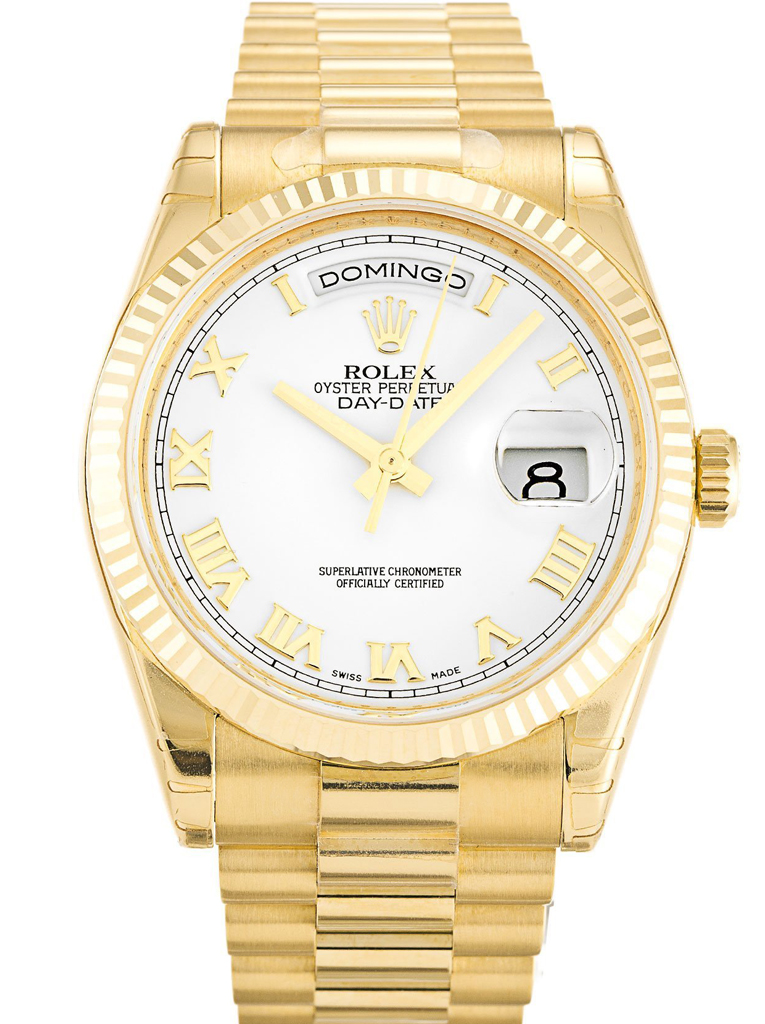 Rolex Day-Date White Dial 118238 36 mm