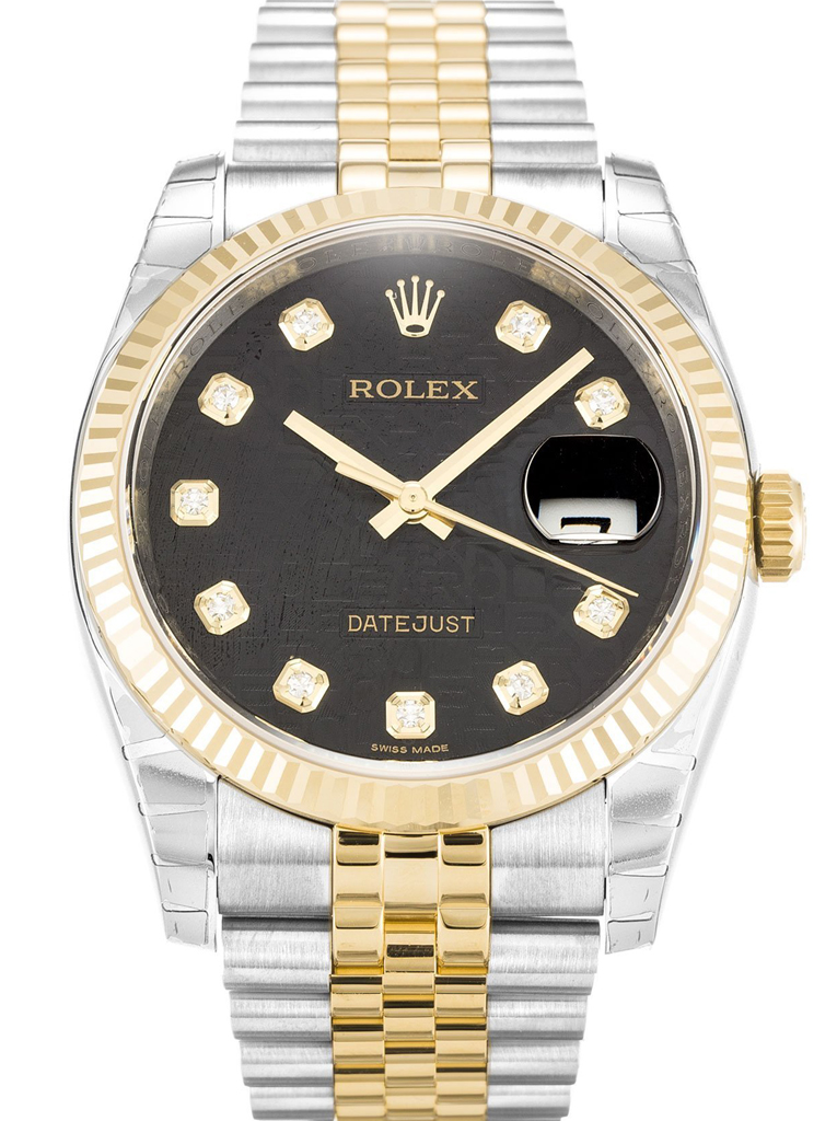 Rolex Datejust Black Jubilee Dial 116233 36 mm