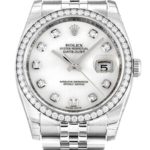 Rolex Datejust Mother of Pearl – White Dial 116244 36 mm