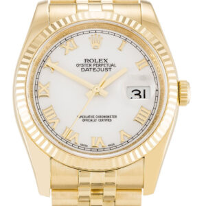 Rolex Datejust White Dial 116238 36 mm