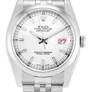 Rolex Datejust White Dial 116200 36 mm