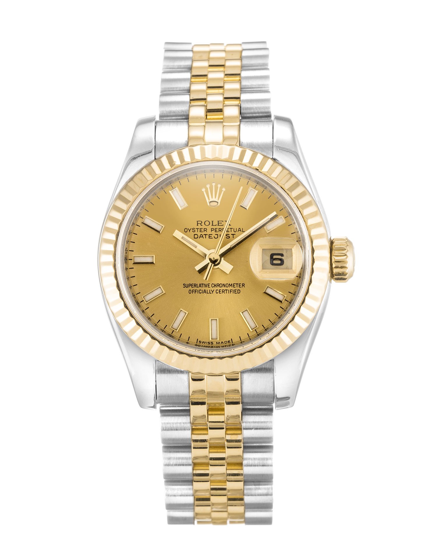Rolex Lady-Datejust Champagne Dial 179173-3 26 mm