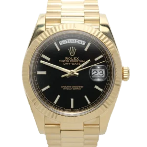 Superclone Rolex Day-Date Black Dial 228238 40 mm