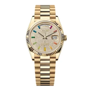 Superclone Rolex Day-Date Diamond-Paved Dial 128238-0051 36 mm
