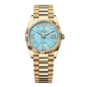 Superclone Rolex Day-Date Turquoise Diamond Dial 128238-0071 36 mm