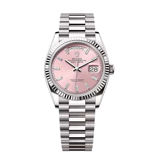 Superclone Rolex Day-Date Pink Diamond Dial 128239-0071 36 mm