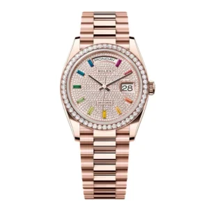 Superclone Rolex Day-Date Diamond-Paved Dial 128345rbr-0042 36 mm
