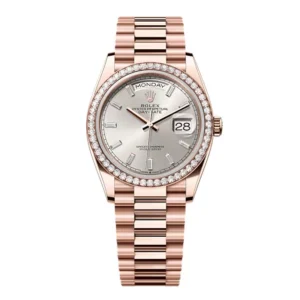 Superclone Rolex Day-Date Silver Dial 128345rbr-0081 36 mm