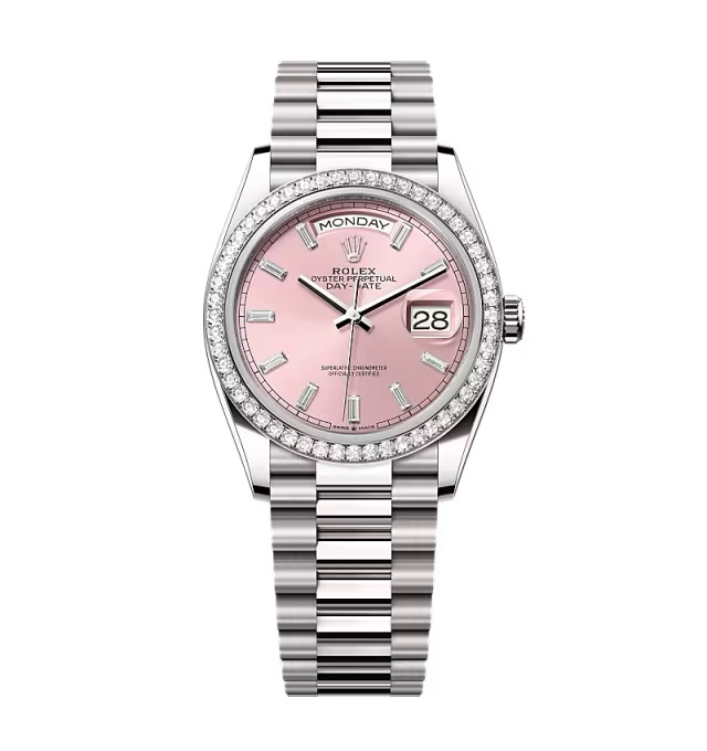 Superclone Rolex Day-Date Pink Diamond Dial 128349rbr-0053 36 mm