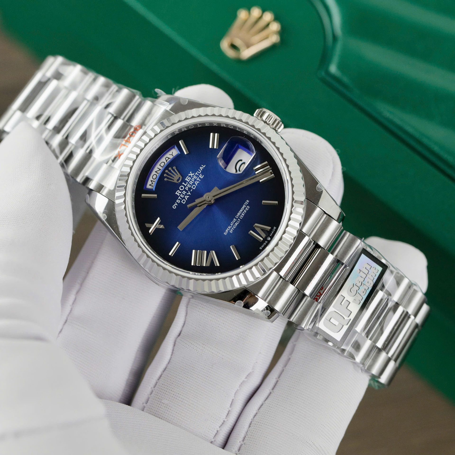 Superclone Rolex Day-Date Blue Ombré Dial 128239-0063 36 mm - Image 3