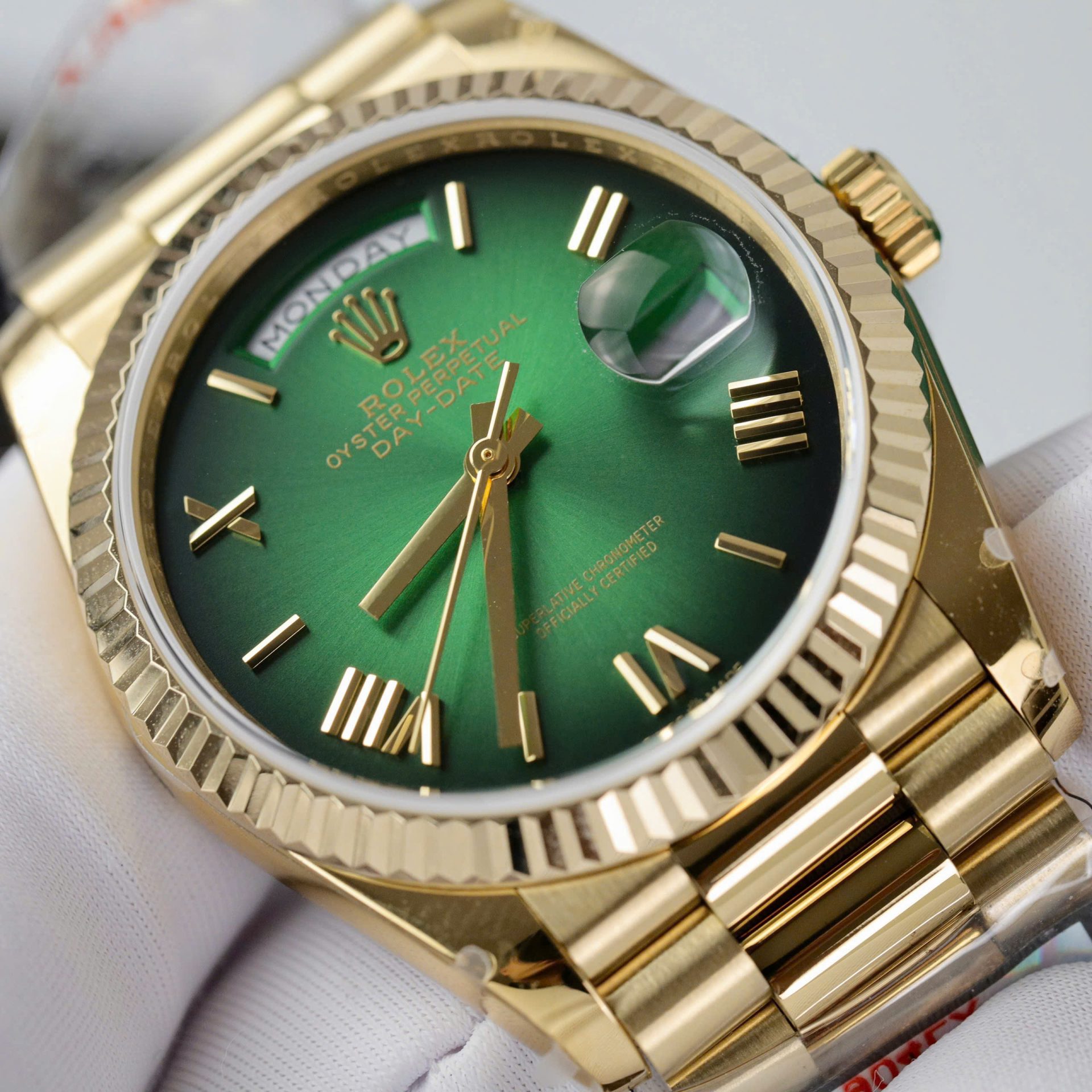 Superclone Rolex Day-Date Green Ombré Dial 128238-0118 36 mm - Image 6