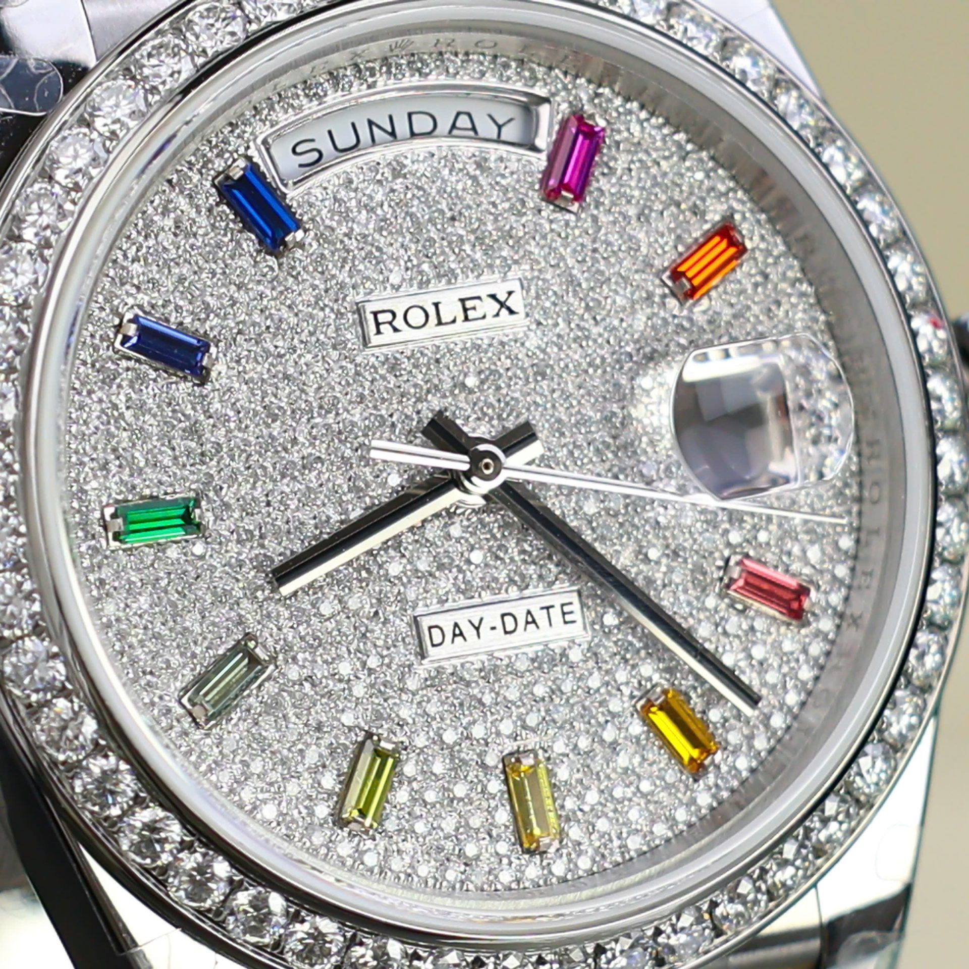 Superclone Rolex Day-Date Diamond-Paved Dial 128349rbr-0006 36 mm - Image 7