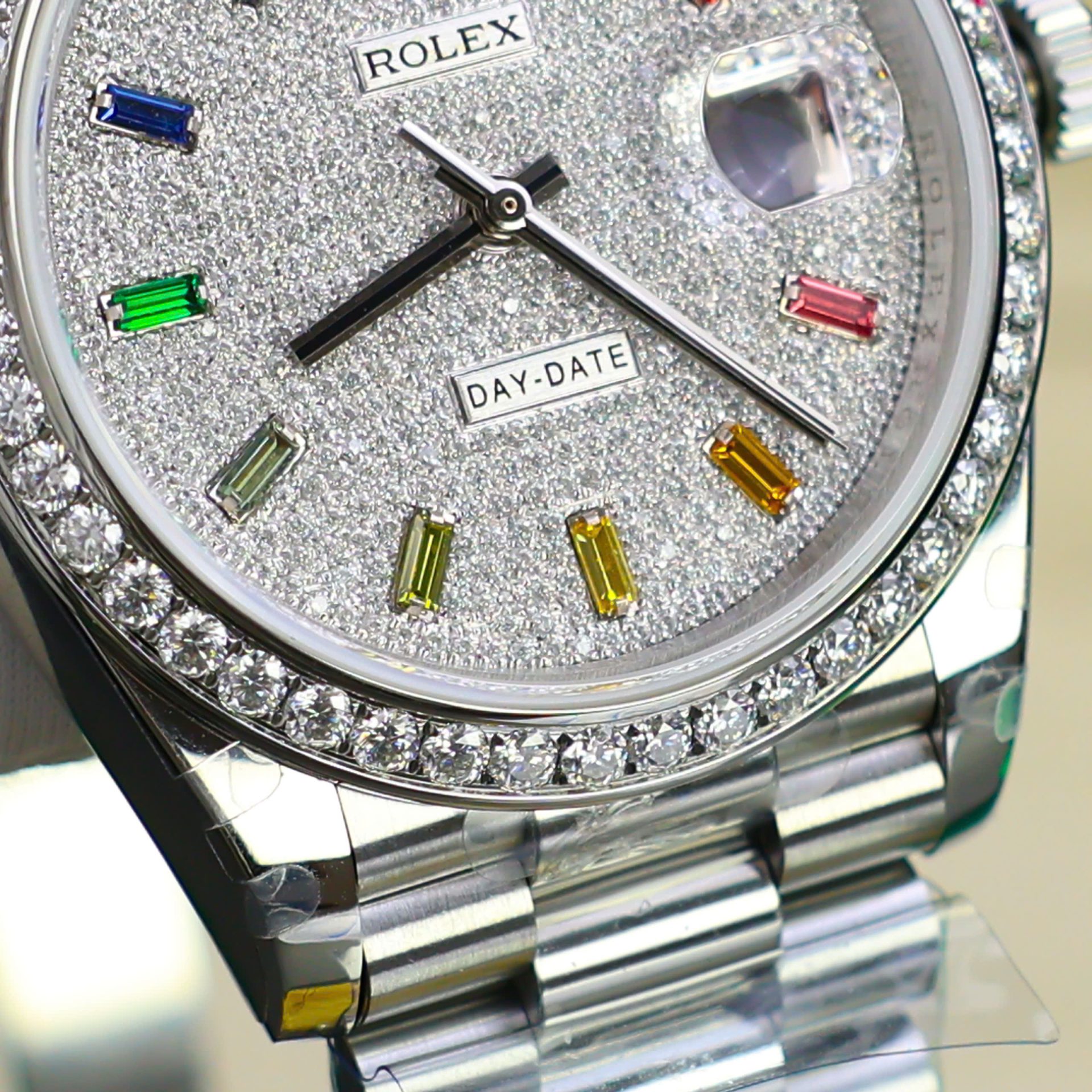 Superclone Rolex Day-Date Diamond-Paved Dial 128349rbr-0006 36 mm - Image 9