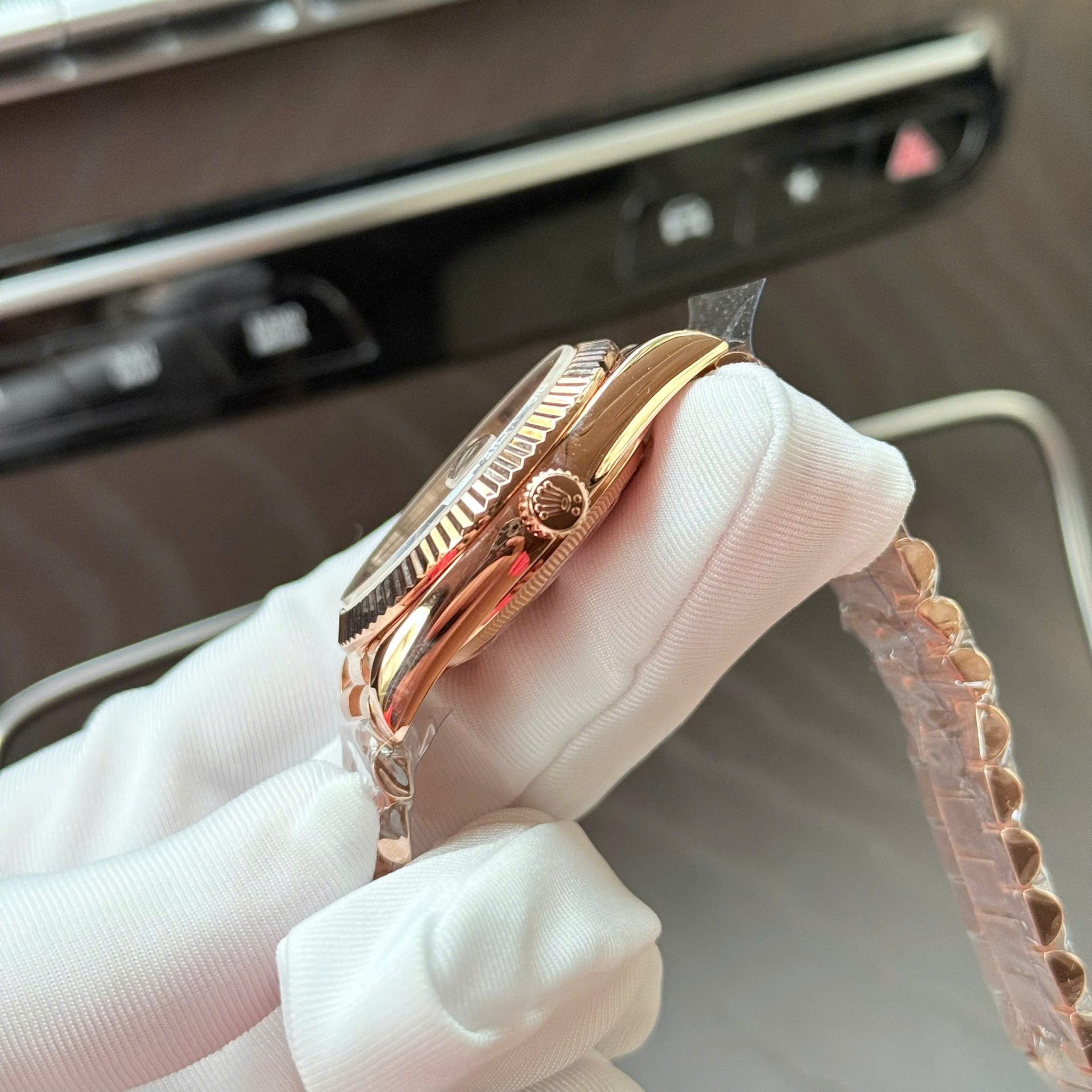 Superclone Rolex Day-Date Chocolate Diamond Dial 228235-0003 40 mm - Image 6