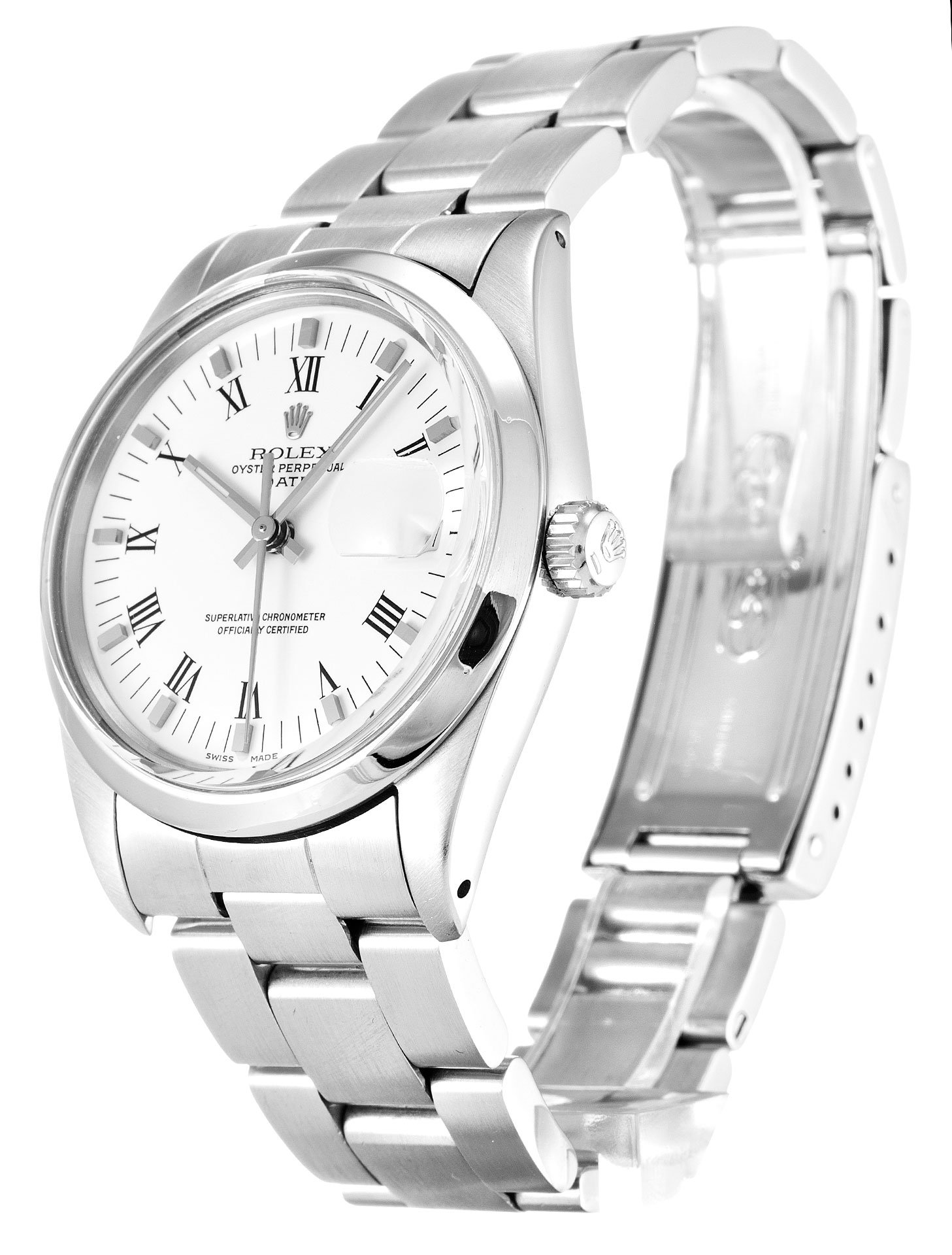 Rolex Oyster Perpetual Date White Dial 15000 34 mm - Image 2