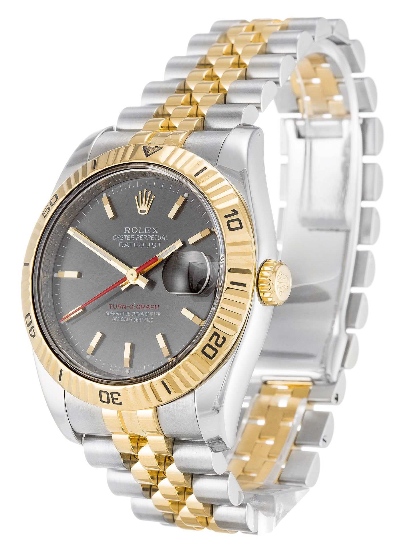 Rolex Datejust Turn-O-Graph Grey Dial 116263 36 mm - Image 2