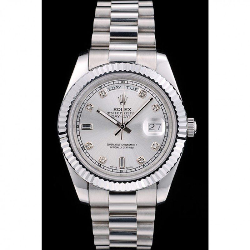 Superclone Rolex Day-Date Silver Dial 41995 40 mm - Image 2