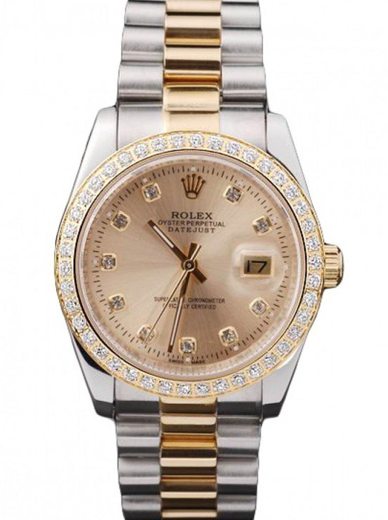 Superclone Rolex Datejust Gold Dial SRL40 36 mm