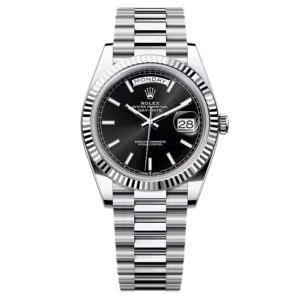 Superclone Rolex Day-Date Bright Black Dial 228236-0003 40 mm