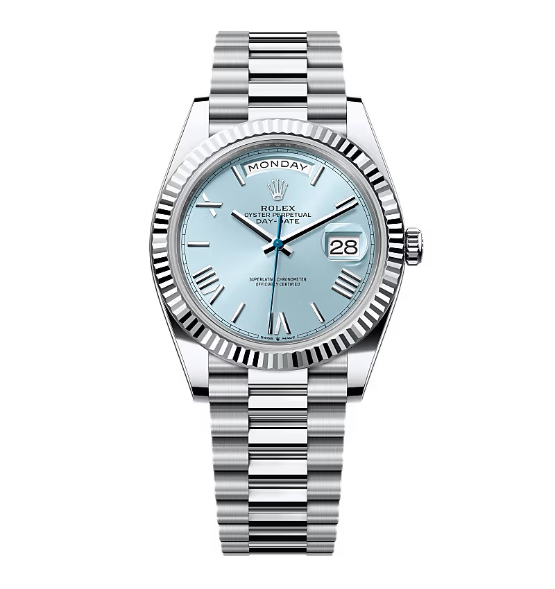 Superclone Rolex Day-Date Ice Blue Dial 228236-0012 40 mm