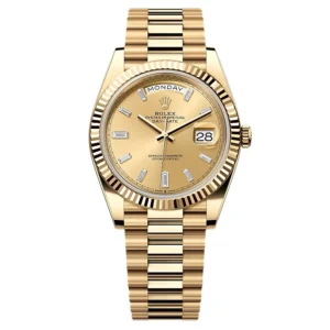 Superclone Rolex Day-Date Champagne Diamond Dial 228238-0005 40 mm