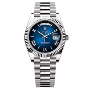 Superclone Rolex Day-Date Blue Ombré Dial 228239-0076 40 mm