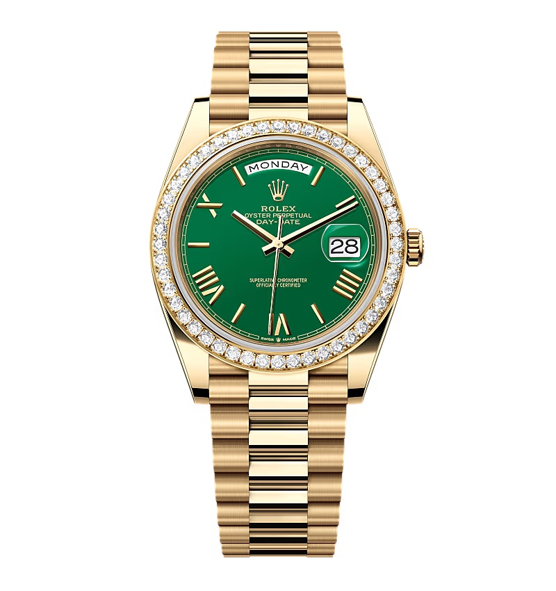 Superclone Rolex Day-Date Green Dial 228348RBR-0040 40 mm