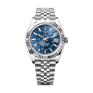 Superclone Rolex Sky-Dweller Bright blue Dial 336934 Jubilee