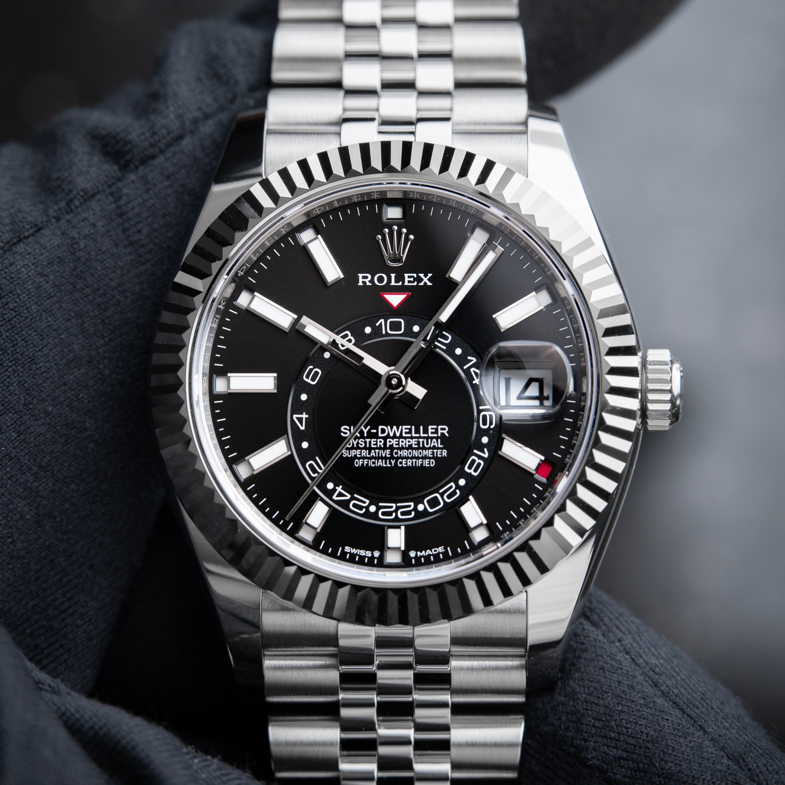Superclone Rolex Sky-Dweller Bright black Dial 336934 Jubilee - Image 7