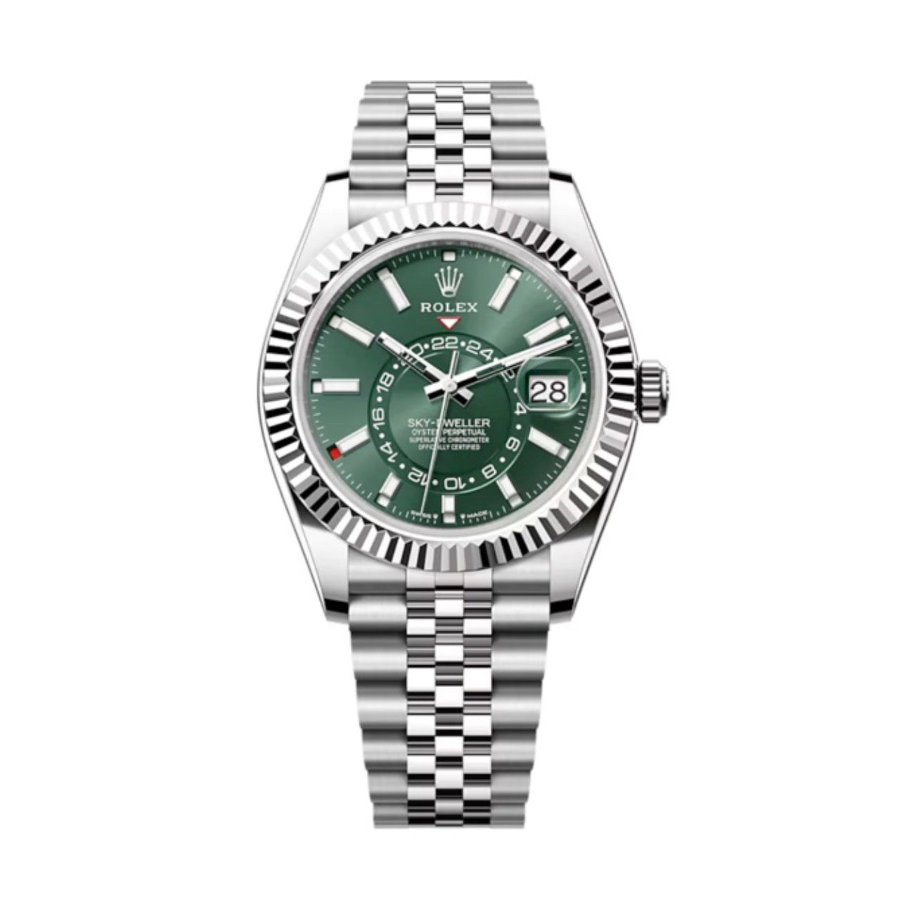 Superclone Rolex Sky-Dweller Mint green Dial 336934 Jubilee