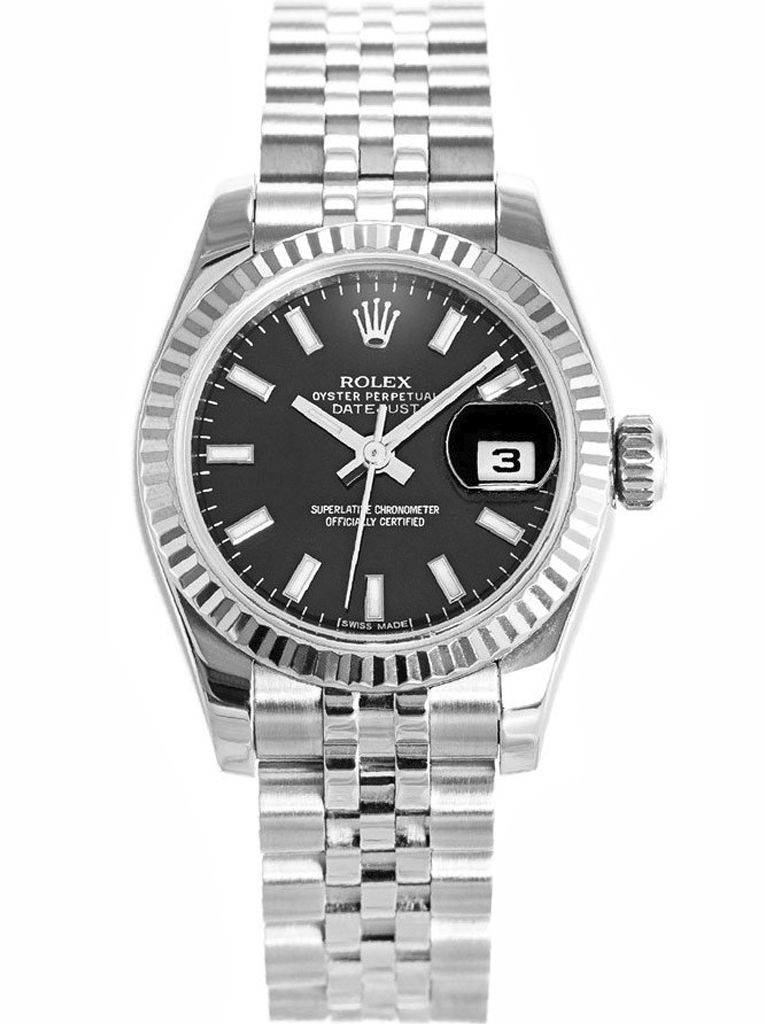 Rolex Datejust Black Dial 179174 26 mm