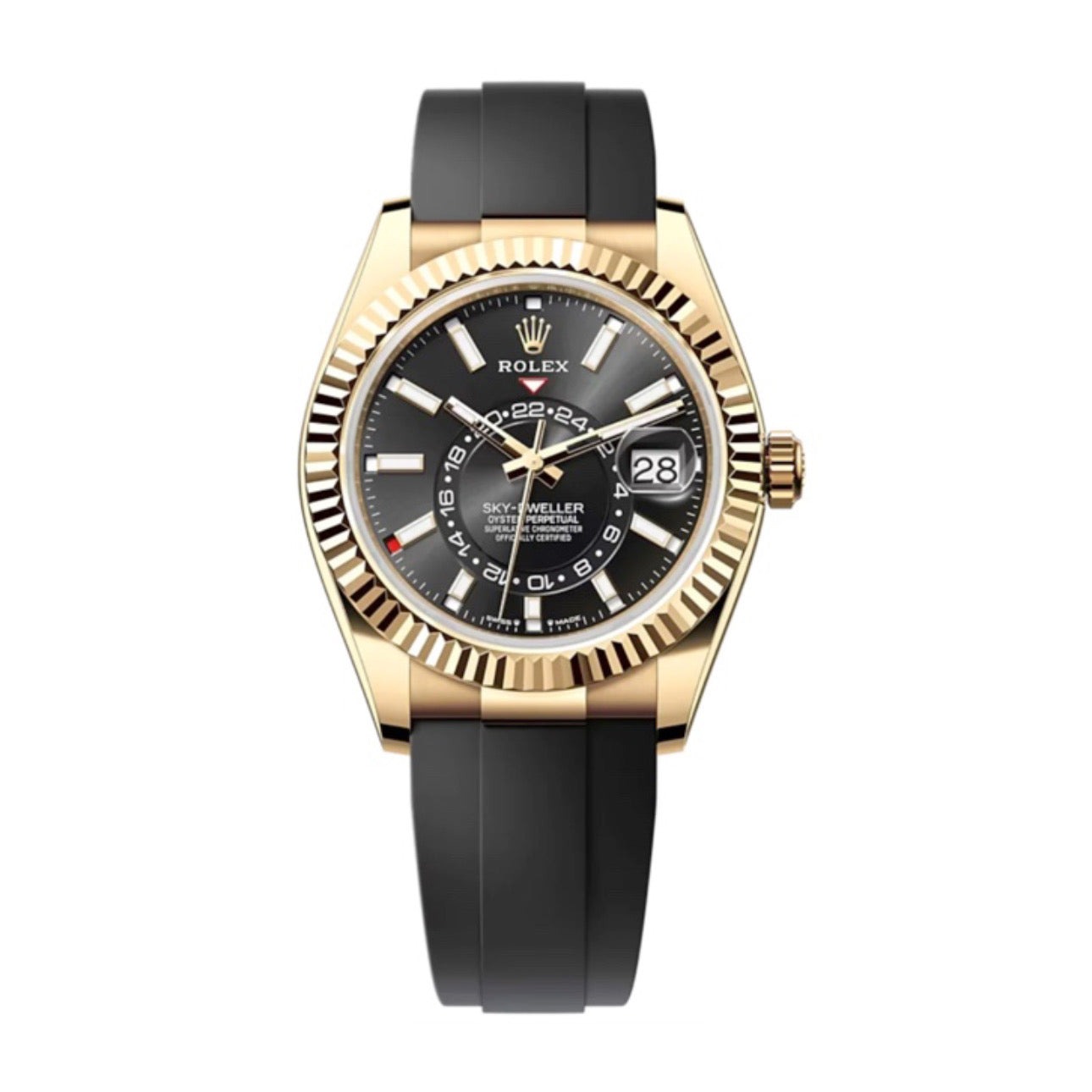 Superclone Rolex Sky-Dweller Bright black Dial 336238