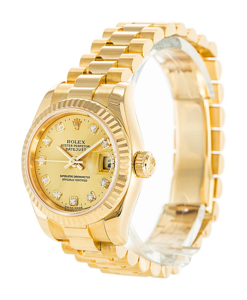 Rolex Datejust Gold Dial 179178 26 mm - Image 2