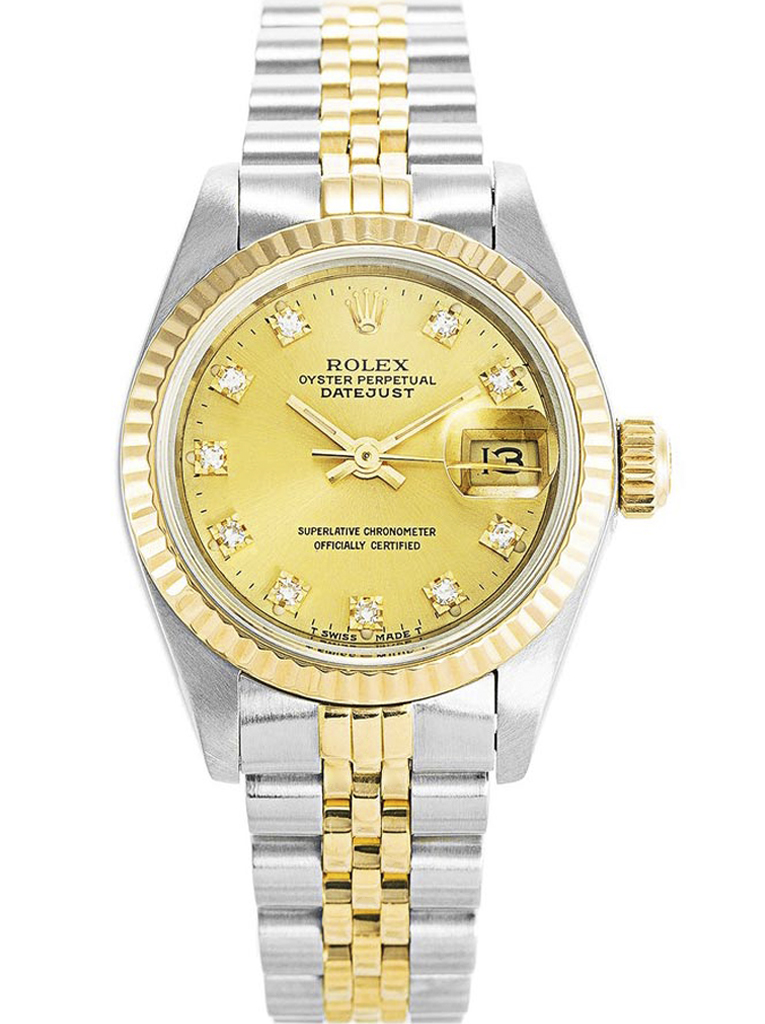 Rolex Datejust Gold Dial 69173-2 26 mm
