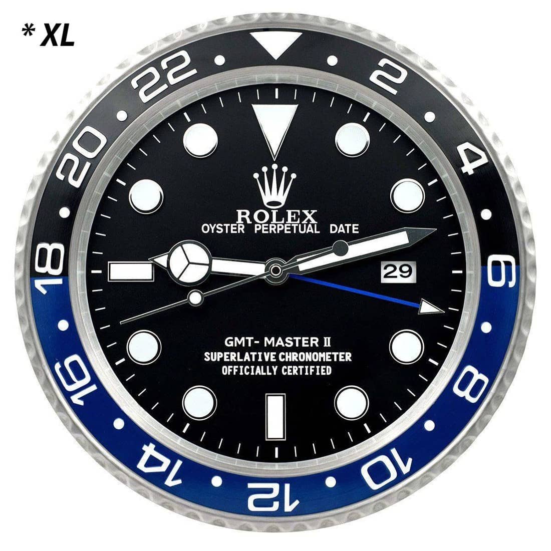 ROLEX WALL CLOCK – GMT MASTER II BATMAN