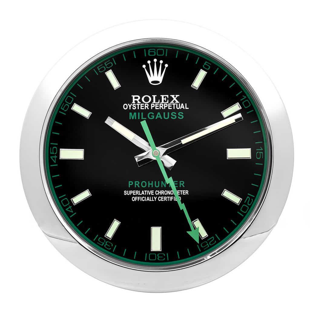 ROLEX WALL CLOCK – MILGAUSS BLACK - Image 2