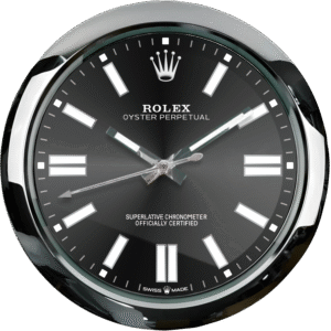 ROLEX WALL CLOCK – OYSTER PERPETUAL BLACK