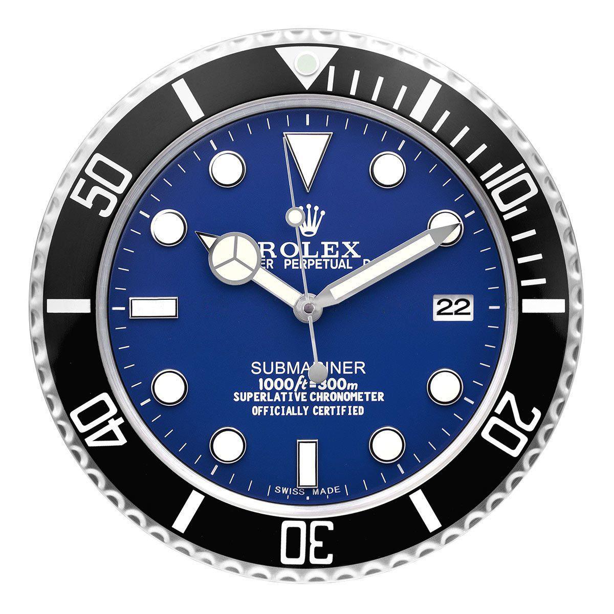 ROLEX WALL CLOCK – SUBMARINER BLACK/BLUE - Image 2