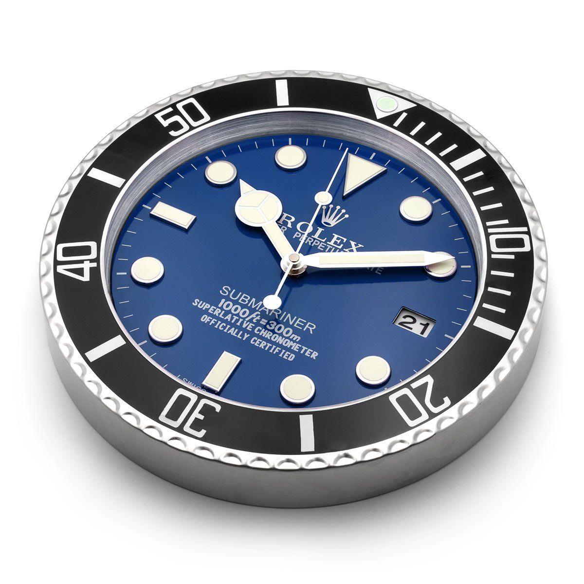 ROLEX WALL CLOCK – SUBMARINER BLACK/BLUE - Image 3